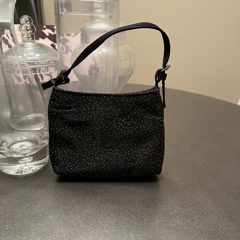 Small black evening bag